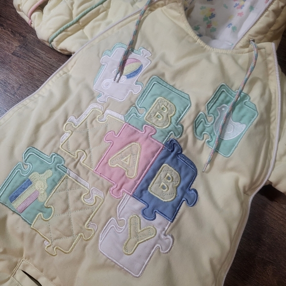 Vintage London Fog Infant Bunting Pram Bag 0-6 Months Heavy Winter Baby SnowSuit - Picture 2 of 5